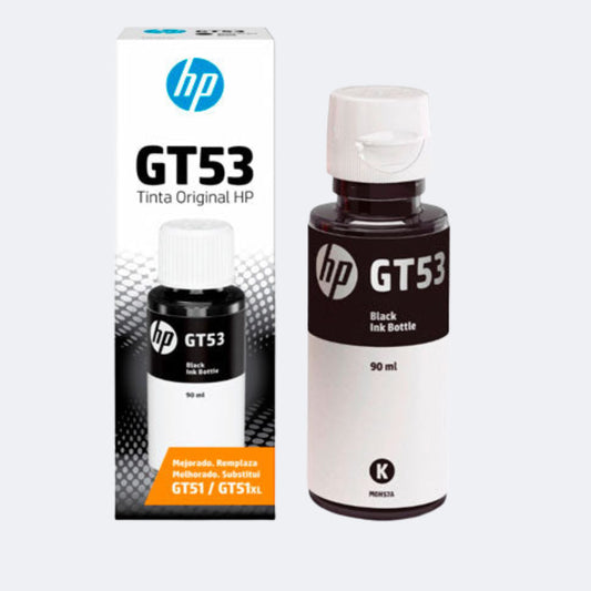 HP GT53 - Botella de tinta, 90ml, Negro